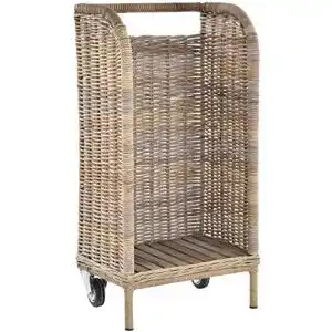 Kaminholzwagen korb.outlet Holzwagen / aus Kubu-Rattan
