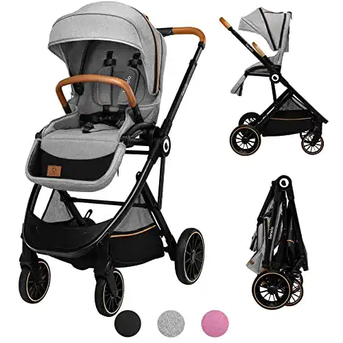 Lionelo-Buggy Lionelo Riya Kinderwagen bis zu 15 kg, XXL-Dach