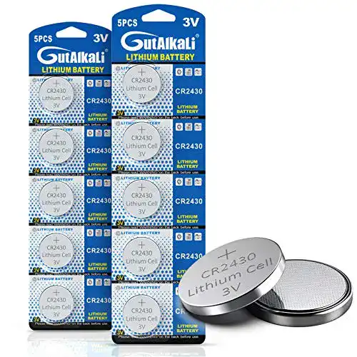 CR2430 JZHUAZ 3V Lithium-Knopfzelle Batterien, 10er