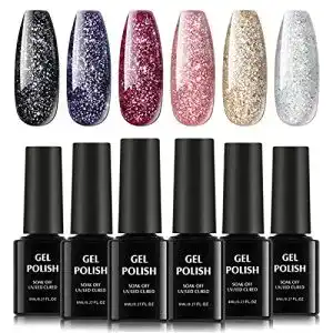 Gel-Nagellack TOMICCA UV Nagellack, Set 6 x 8ml Farbwechsel
