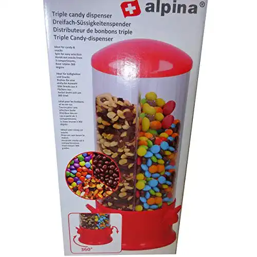 Kaugummiautomat alpina Candy Spender, 3 Fächer 29 x 13 cm