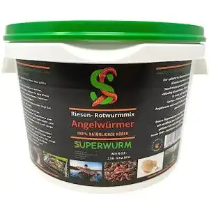 Angelwürmer SUPERWURM Angelwurm-Mix 250g (ca.300 St.)