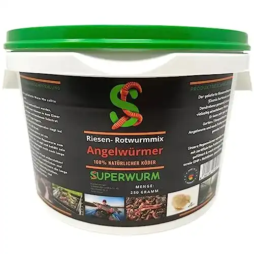 Angelwürmer SUPERWURM Angelwurm-Mix 250g (ca.300 St.)
