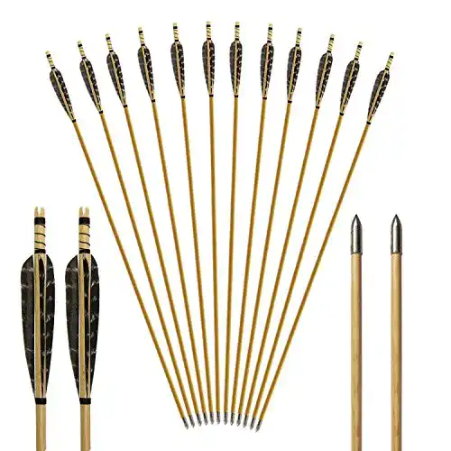 Die beste Holzpfeile Toparchery für Bogenschießen 12 Pfeile mit Bullet 2026 Test Bestseller Holzpfeile Toparchery für Bogenschießen 12 Pfeile mit Bullet