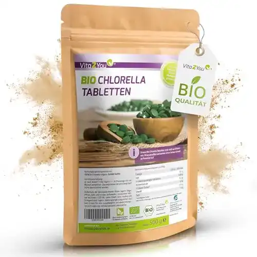 Chlorella Vita2You Bio Tabletten 500g, 400mg pro Tablette