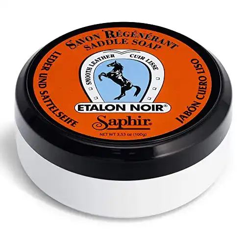 Sattelseife SAPHIR / Lederseife mit Auftragsschwamm 100ml