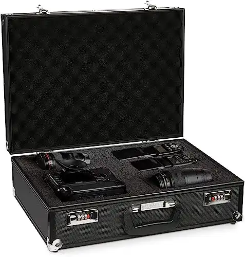 Fotokoffer Brubaker aus Aluminium mit Schaumstoff, 20 L