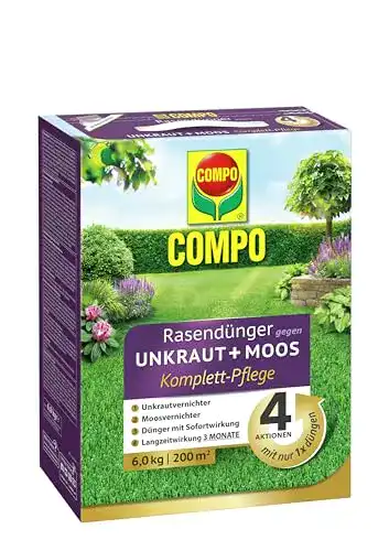 Moosvernichter Compo FLORANID Rasendünger 6 kg, 200 m²