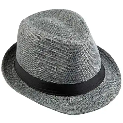 Hut Damen KYEYGWO Fedora-Hut Mode Filz Gangster Hüte
