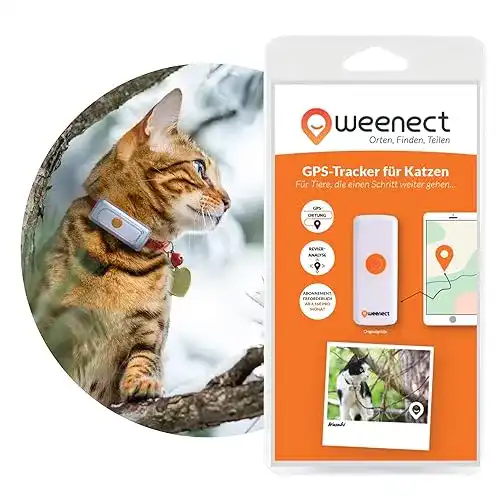 GPS für Katzen Weenect Cats 2 – Der weltweit kleinste GPS-Tracker