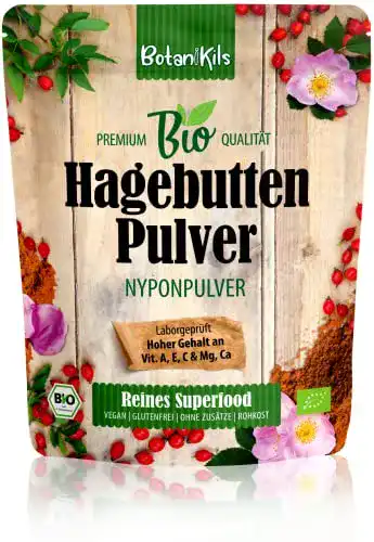 Die beste Hagebuttenextrakt BotaniKils Bio Hagebuttenpulver 1kg extra fein 2026 Test Bestseller Hagebuttenextrakt BotaniKils Bio Hagebuttenpulver 1kg extra fein