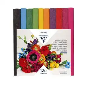Krepppapier Clairefontaine 995001C Packung mit 10 Rollen