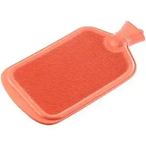 Wärmflasche-Gummi PEARL Wärmeflasche, Größe XXL, rot, 2,3 L