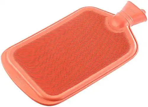 Wärmflasche-Gummi PEARL Wärmeflasche, Größe XXL, rot, 2,3 L