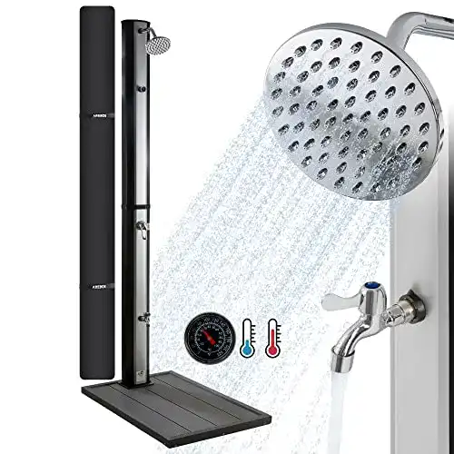 Arebos-Solardusche Arebos Solardusche 35L & Bodenplatte