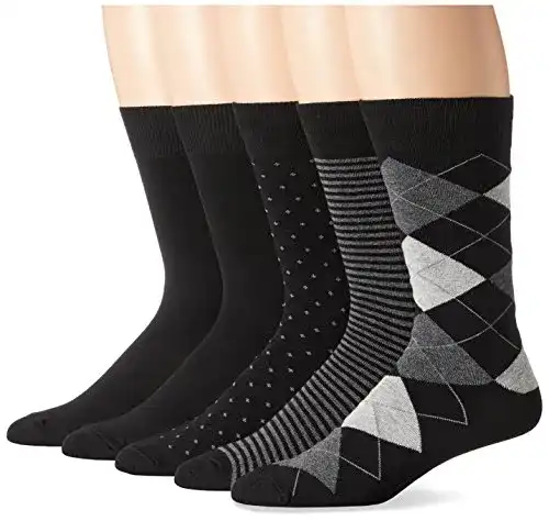 Herrensocken Amazon Essentials dress-socks, Assorted Black