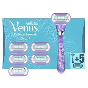 Gillette-Rasierer Gillette Venus Deluxe Smooth Swirl, 5-fach Klinge