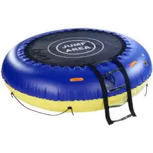 Wassertrampolin infactory: 4in1-Trampolin für Wasser und Garten