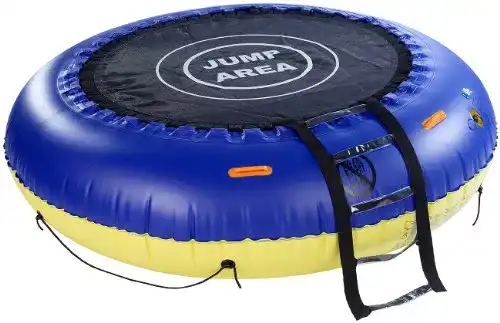 Wassertrampolin infactory: 4in1-Trampolin für Wasser und Garten