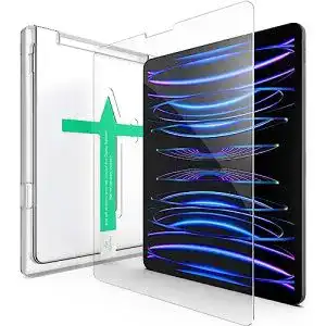 iPad-Pro-12.9-Panzerglas XeloTech Schutzglas mit Schablone