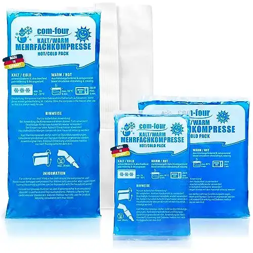 Kühlpad com-four ® 3X Mehrfach-Kompresse in 3 Größen