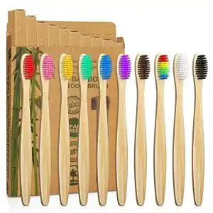 Bambus-Zahnbürste Sumshy 10er Pack Bambus Zahnbürsten