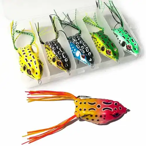 Angelköder LENPABY 5 x Angeln Köder Ray Frosch lockt