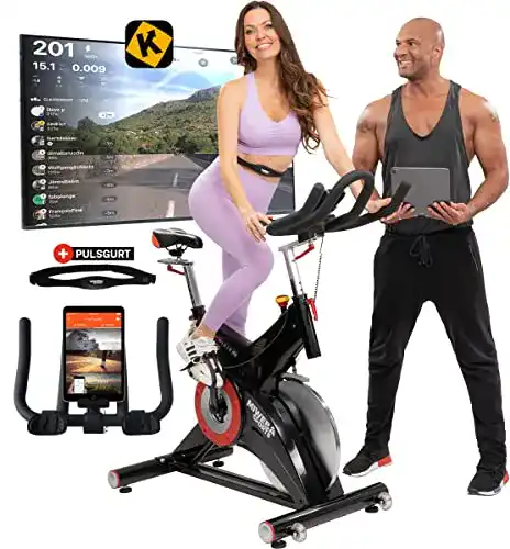 Ergometer 150 kg Miweba Sports Profi Indoor Cycling Bike MS500
