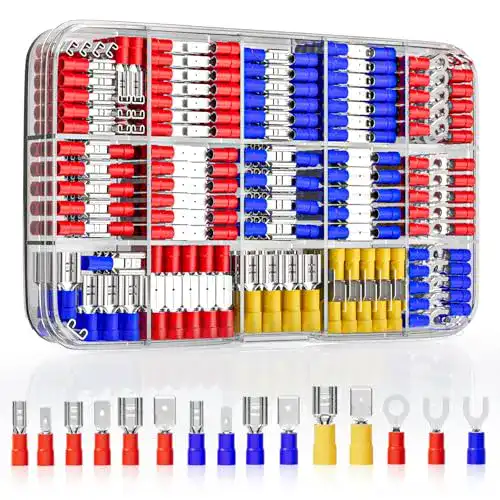 Kabelschuhe GIZGA 368pcs Elektrische Steckverbinder Flachstecker
