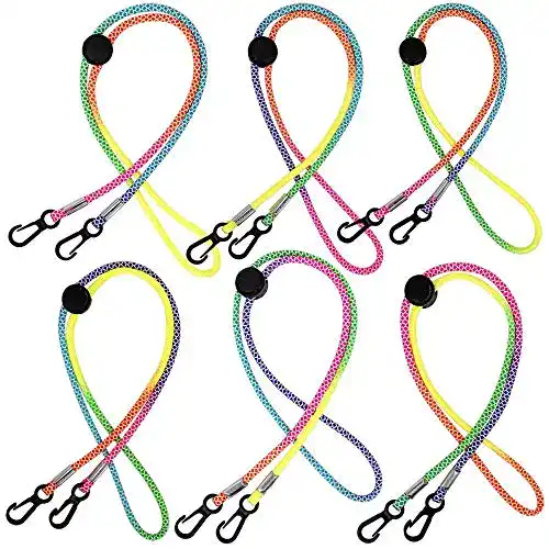 Maskenband JOYGOGO 6 Stück Bunt mit Karabinerhaken