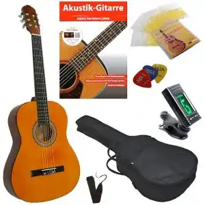 MSA-Gitarre MSA 4/4 KONZERTGITARRE STARTER SET NATUR