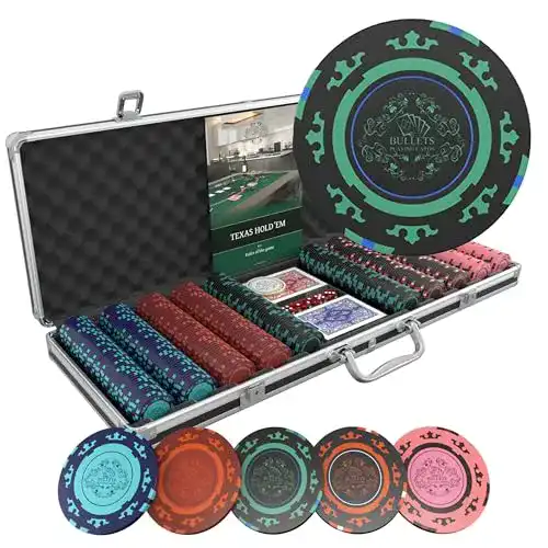 Pokerkoffer Bullets Playing Cards – Corrado Deluxe Pokerset