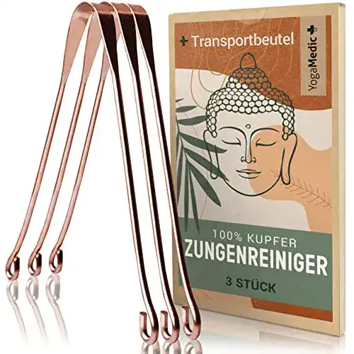 Die beste Zungenreiniger Kupfer YOGAMEDIC 100% inkl. Baumwollbeutel 2026 Test Bestseller Zungenreiniger Kupfer YOGAMEDIC 100% inkl. Baumwollbeutel