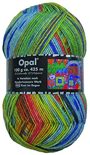 Sockenwolle Opal Hundertwasser III – Kuss im Regen 988