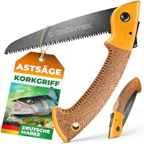 Klappsäge GRÜNTEK 180 mm Ergo-KORKgriff, TEFLON-beschichtet