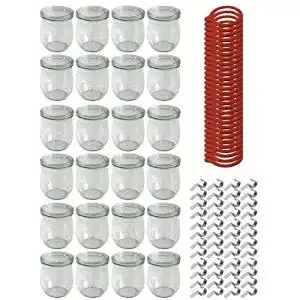 Weckgläser Weck 24er Set Tulpengläser, Glas, Weiß, 24 x 220 ml