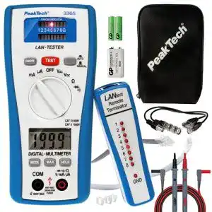 Kabeltester PeakTech 3365 – LAN Tester & Digital Multimeter