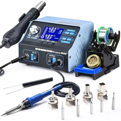 Die beste Lötstation Preciva , Heißluft Ent Repairing-Station, 3 Speicherplätze 2026 Test Bestseller Lötstation Preciva , Heißluft Ent Repairing-Station, 3 Speicherplätze