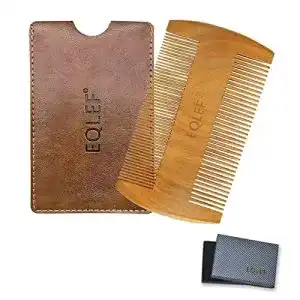 Bartkamm EQLEF ® Beard Holzkamm, nicht statisch, Sandelholz