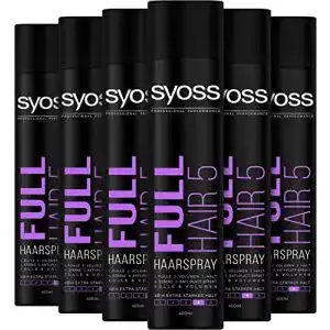 Syoss-Haarspray Syoss Haarspray Full Hair 5 Haltegrad 4, 6 x