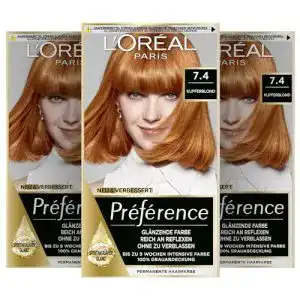 Kupfer-Haarfarbe L’Oréal Paris Permanente Haarfarbe, Haarfärbeset