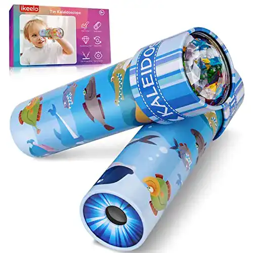 Kaleidoskop iKeelo Klassisch aus Zinn, 2er Pack mit Metallgehäuse