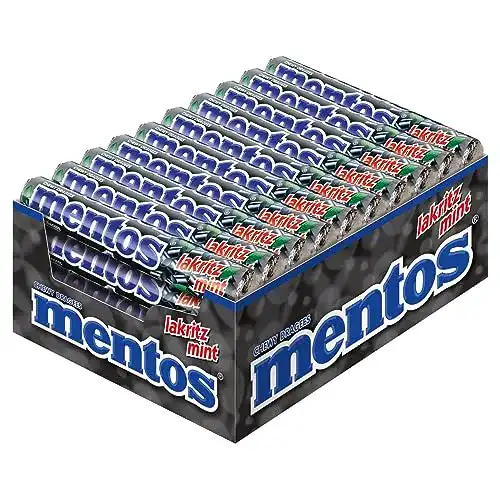 Lakritz MENTOS -Mint, 40 Rollen Dragees