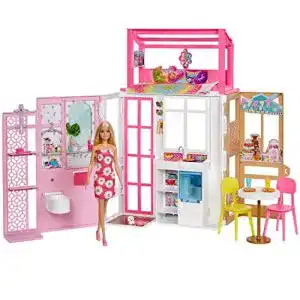 Barbie-Haus Barbie HCD48 Puppenhaus-Spielset mit Puppe
