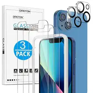 iPhone-13-Mini-Panzerglas OMOTON 5 Stück Schutzglas