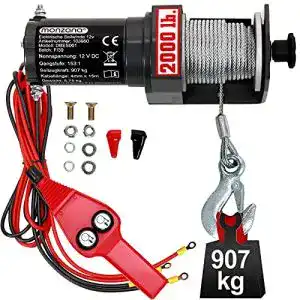 Seilwinde 12V Monzana ® Seilzug Seilwinde elektrisch Hebezug