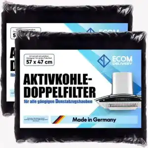 Aktivkohlefilter Dunstabzugshaube ecom delivery ® zuschneidbar