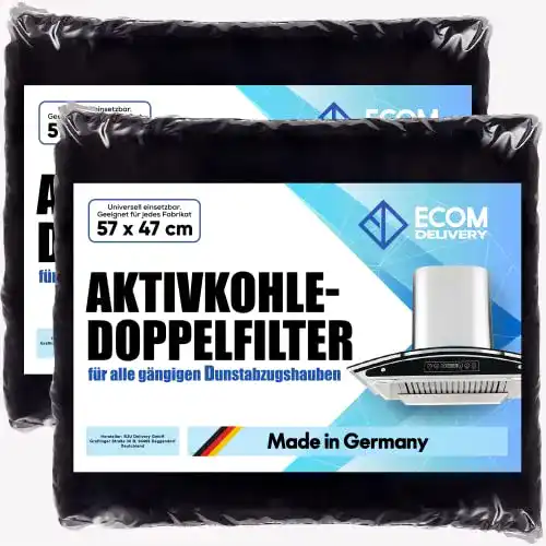 Aktivkohlefilter Dunstabzugshaube ecom delivery ® zuschneidbar