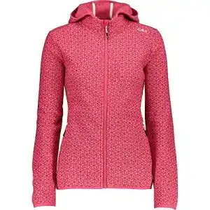 Fleecejacke CMP Jacquard-Strickjacke mit Druck, Strawberry, 38