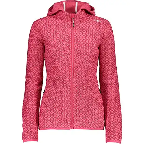 Fleecejacke CMP Jacquard-Strickjacke mit Druck, Strawberry, 38
